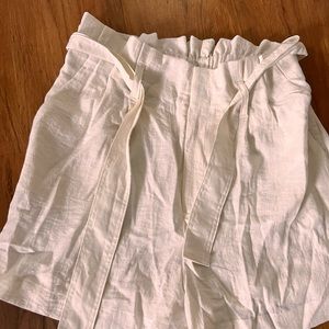 A new day linen cream shorts.